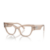 Dolce & Gabbana DG3378 Eyeglasses 3432 transparent camel - product thumbnail 2/4