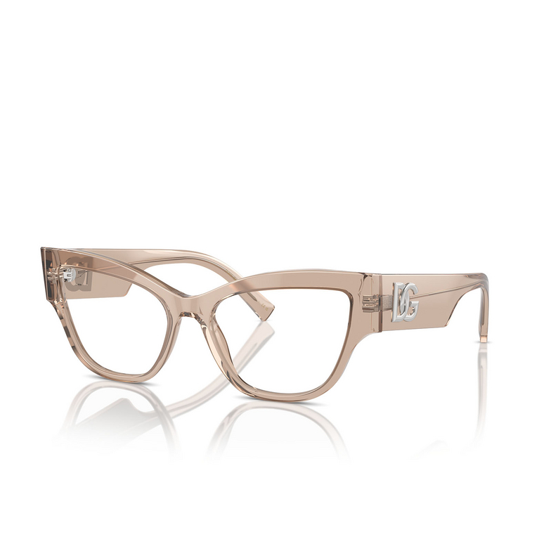 Dolce & Gabbana DG3378 Eyeglasses 3432 transparent camel - 2/4