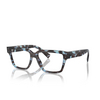 Occhiali da vista Dolce & Gabbana DG3383 3392 havana blue - anteprima prodotto 2/4