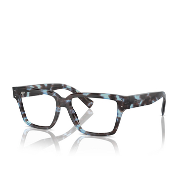 Dolce & Gabbana DG3383 Korrektionsbrillen 3392 havana blue - Dreiviertelansicht