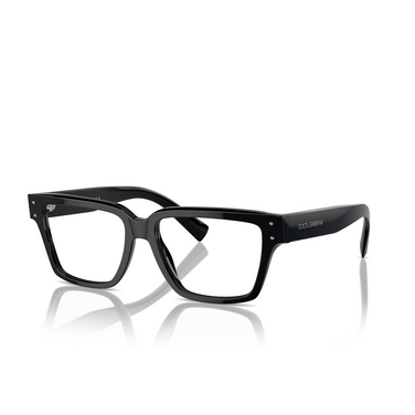 Dolce & Gabbana DG3383 Eyeglasses 501 black - three-quarters view