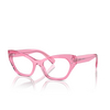 Dolce & Gabbana DG3385 Eyeglasses 3148 transparent pink - product thumbnail 2/4