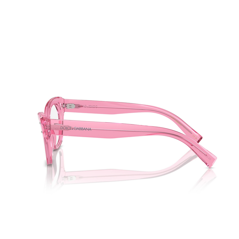 Occhiali da vista Dolce & Gabbana DG3385 3148 transparent pink - 3/4