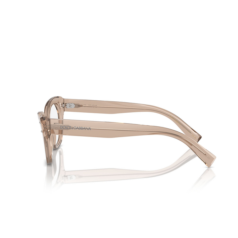 Occhiali da vista Dolce & Gabbana DG3385 3432 transparent camel - 3/4