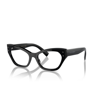 Dolce & Gabbana DG3385 Eyeglasses 501 black - three-quarters view