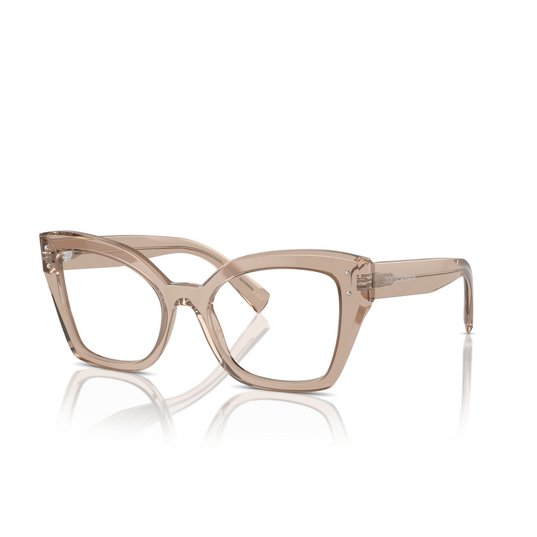 Lunettes de vue Dolce & Gabbana DG3386 3432 transparent camel - 2/4