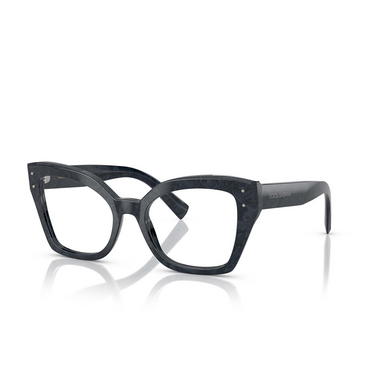 Dolce & Gabbana DG3386 Eyeglasses 3441 grey lace - three-quarters view