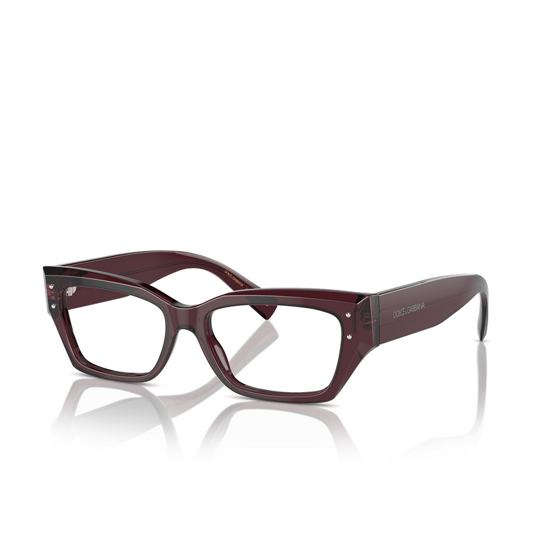 Dolce & Gabbana DG3387 Eyeglasses 3045 transparent violet - 2/4