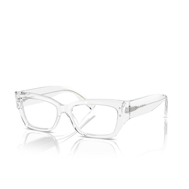 Occhiali da vista Dolce & Gabbana DG3387 3133 transparent crystal - tre quarti