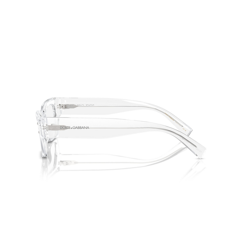 Dolce & Gabbana DG3387 Eyeglasses 3133 transparent crystal - 3/4