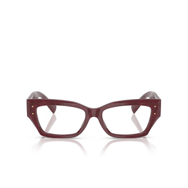 Gafas graduadas Dolce & Gabbana DG3387 3442 bordeaux lace - Vista delantera