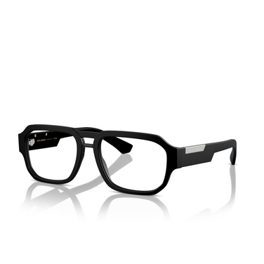 Dolce & Gabbana DG3389 Eyeglasses 2525 matte black - three-quarters view