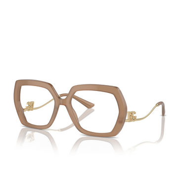 Dolce & Gabbana DG3390B Eyeglasses 3437 opal beige - three-quarters view