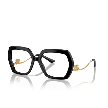 Gafas graduadas Dolce & Gabbana DG3390B 501 black - Vista tres cuartos