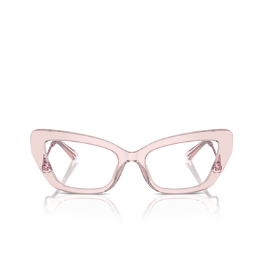 Lunettes de vue Dolce & Gabbana DG3391B 3148 transparent rose - Vue de face