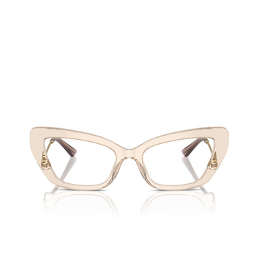 Gafas graduadas Dolce & Gabbana DG3391B 3432 transparent camel - Vista delantera