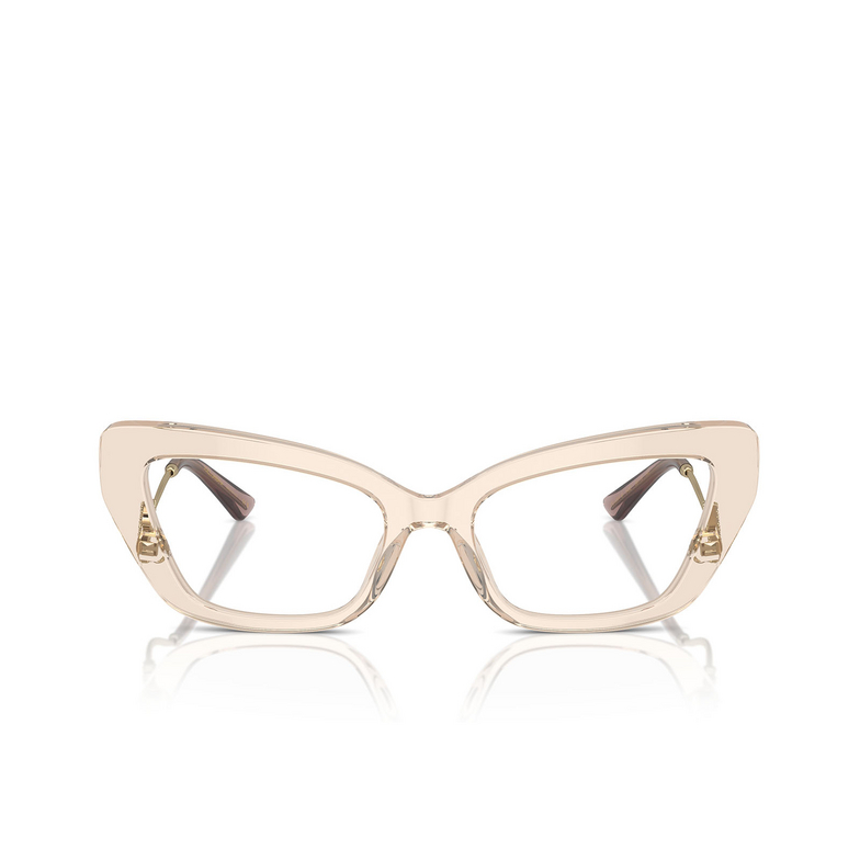 Lunettes de vue Dolce & Gabbana DG3391B 3432 transparent camel - 1/4