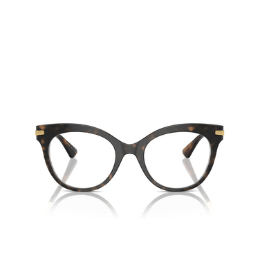 Lunettes de vue Dolce & Gabbana DG3392 3217 havana on white barrow - Vue de face