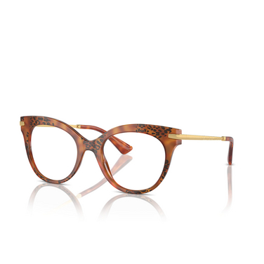 Lunettes de vue Dolce & Gabbana DG3392 3380 havana leo - Vue trois quarts