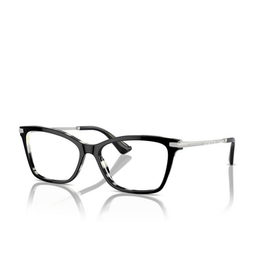 Dolce & Gabbana DG3393 Eyeglasses 3372 black on zebra - three-quarters view