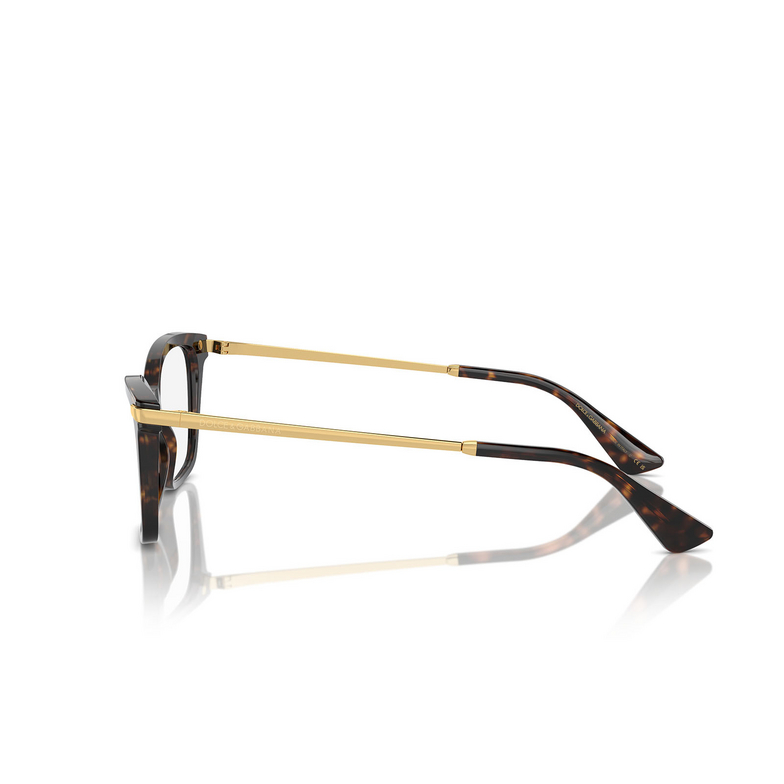 Dolce & Gabbana DG3393 Eyeglasses 502 havana - 3/4