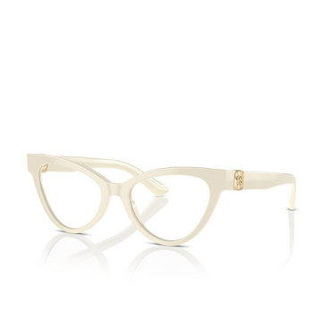 Dolce & Gabbana DG3394 Eyeglasses 3312 cream - three-quarters view