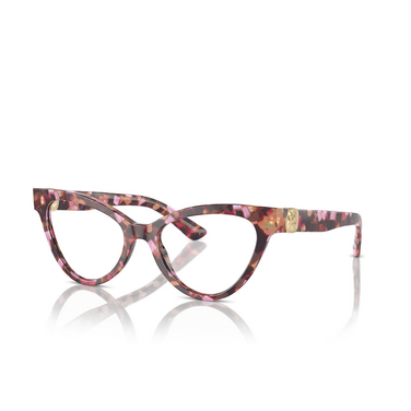 Dolce & Gabbana DG3394 Eyeglasses 3440 havana pink pearl - three-quarters view