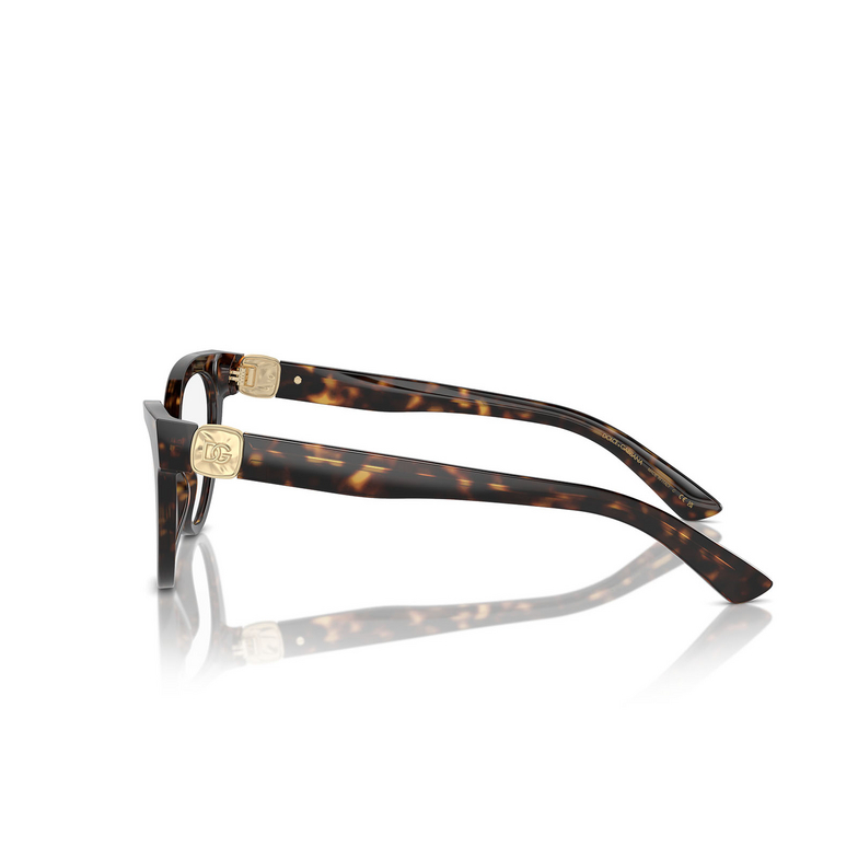 Dolce & Gabbana DG3394 Eyeglasses 502 havana - 3/4