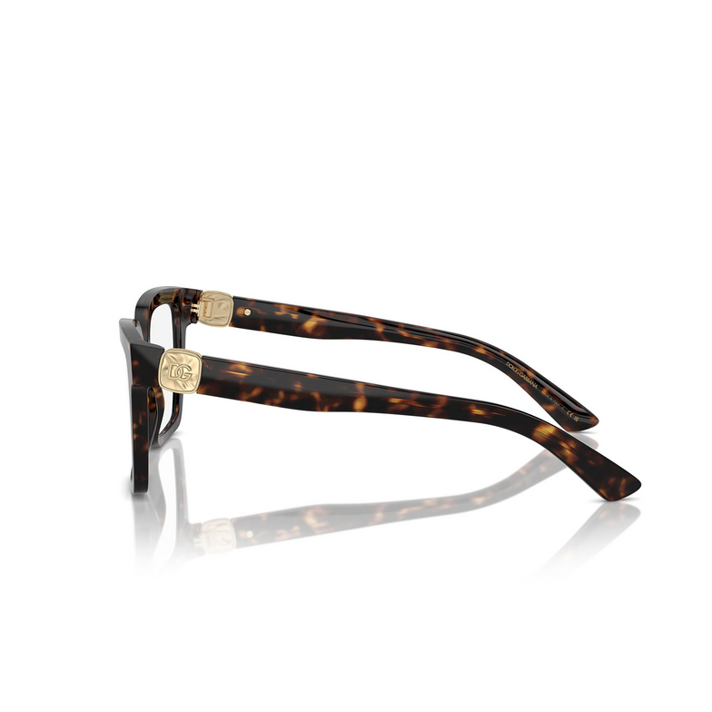 Dolce & Gabbana DG3395 Eyeglasses 502 havana - 3/4