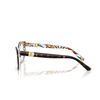 Gafas graduadas Dolce & Gabbana DG3398 3217 havana on white barrow - Miniatura del producto 3/4