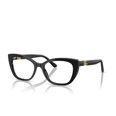 Dolce & Gabbana DG3398 Eyeglasses 501 black - three-quarters view