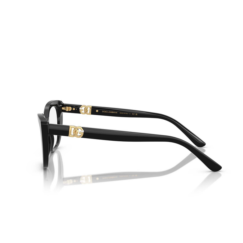 Dolce & Gabbana DG3398 Eyeglasses 501 black - 3/4