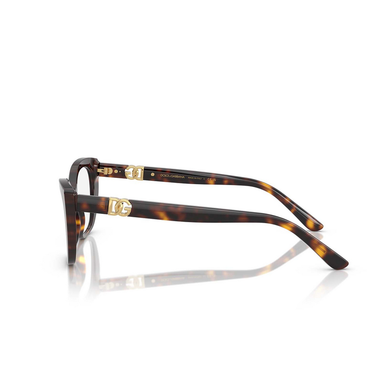 Occhiali da vista Dolce & Gabbana DG3398 502 havana - 3/4