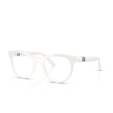 Dolce & Gabbana DG3399 Korrektionsbrillen 3312 white - Dreiviertelansicht