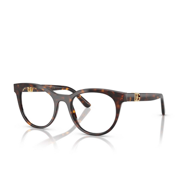 Gafas graduadas Dolce & Gabbana DG3399 502 havana - Vista tres cuartos