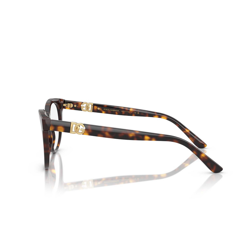 Occhiali da vista Dolce & Gabbana DG3399 502 havana - 3/4