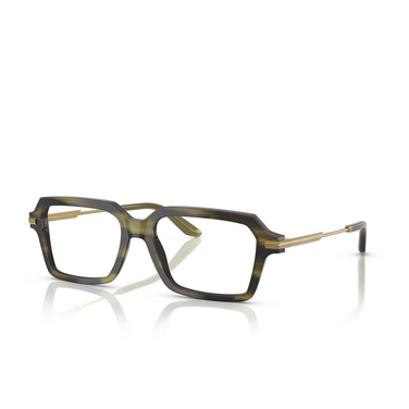 Occhiali da vista Dolce & Gabbana DG3401 3447 striped olive - tre quarti