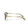 Occhiali da vista Dolce & Gabbana DG3401 3447 striped olive - anteprima prodotto 3/4