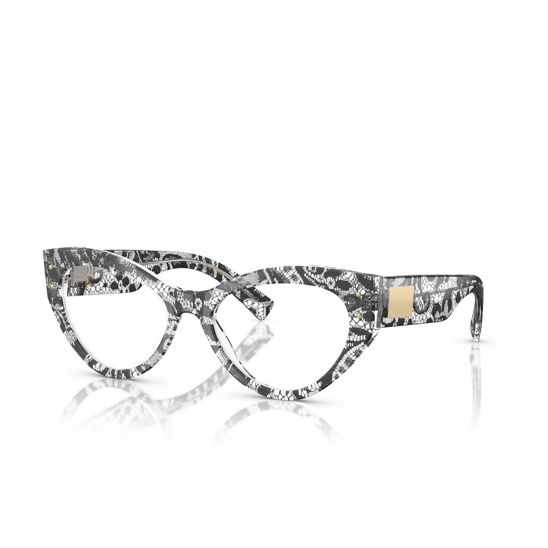 Dolce & Gabbana DG3403 Eyeglasses 3287 black lace - 2/4