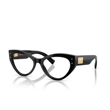 Dolce & Gabbana DG3403 Eyeglasses 501 black - three-quarters view