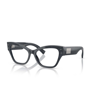 Dolce & Gabbana DG3404 Eyeglasses 3441 grey lace - three-quarters view