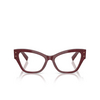 Dolce & Gabbana DG3404 Eyeglasses 3442 bordeaux lace - product thumbnail 1/4