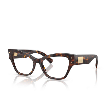 Gafas graduadas Dolce & Gabbana DG3404 502 havana - Vista tres cuartos