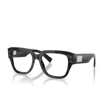 Dolce & Gabbana DG3405 Korrektionsbrillen 3440 striped grey - Dreiviertelansicht