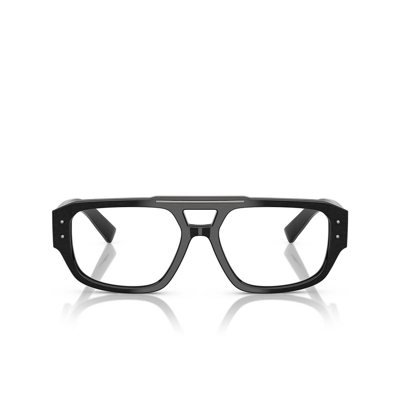 Dolce & Gabbana DG3406 Eyeglasses 2820 brushed black - 1/4