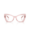 Occhiali da vista Dolce & Gabbana DG3409 3226 transparent powder pink - anteprima prodotto 1/4