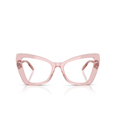 Gafas graduadas Dolce & Gabbana DG3409 3226 transparent powder pink - Vista delantera