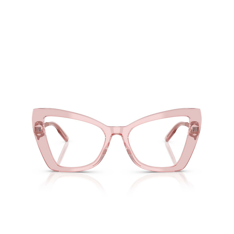 Dolce & Gabbana DG3409 Eyeglasses 3226 transparent powder pink - 1/4