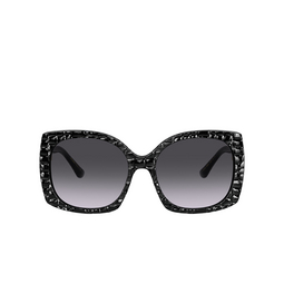 Lunettes de soleil Dolce & Gabbana DG4385 32888G black texture cocco