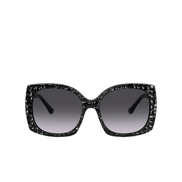 Gafas de sol Dolce & Gabbana DG4385 32888G black texture cocco - Vista delantera